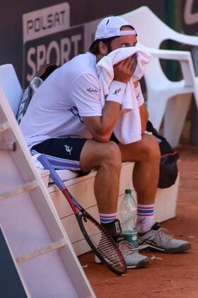 Gdynia, 05.08.2018 Miedzynarodowy Turniej Tenisowy Sopot Open. Final gry pojedynczej. Gdynia. Polska, International Tenis ATP Tennis Herren Challenger Sopot Open. Singles final. Gdynia. Poland, NZ:Paolo Lorenzi (ITA) Fot. Tomasz Zasinski 058sport.pl NEWSPIX.PL --- Newspix.pl  20180805_IMG_3754_277_ZAS