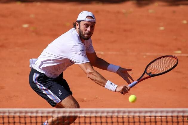 Gdynia, 05.08.2018 Miedzynarodowy Turniej Tenisowy Sopot Open. Final gry pojedynczej. Gdynia. Polska, International Tenis ATP Tennis Herren Challenger Sopot Open. Singles final. Gdynia. Poland, NZ:Paolo Lorenzi (ITA) Fot. Tomasz Zasinski 058sport.pl NEWSPIX.PL --- Newspix.pl  20180805_IMG_3854_297_ZAS