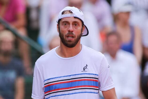Gdynia, 05.08.2018 Miedzynarodowy Turniej Tenisowy Sopot Open. Final gry pojedynczej. Gdynia. Polska, International Tenis ATP Tennis Herren Challenger Sopot Open. Singles final. Gdynia. Poland, NZ:Paolo Lorenzi (ITA) Fot. Tomasz Zasinski 058sport.pl NEWSPIX.PL --- Newspix.pl  20180805_IMG_3913_306_ZAS