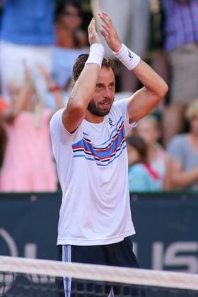 Gdynia, 05.08.2018 Miedzynarodowy Turniej Tenisowy Sopot Open. Final gry pojedynczej. Gdynia. Polska, International Tenis ATP Tennis Herren Challenger Sopot Open. Singles final. Gdynia. Poland, NZ:Paolo Lorenzi (ITA) Fot. Tomasz Zasinski 058sport.pl NEWSPIX.PL --- Newspix.pl  20180805_IMG_3930_316_ZAS