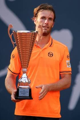 Gdynia, 05.08.2018 Miedzynarodowy Turniej Tenisowy Sopot Open. Final gry pojedynczej. Gdynia. Polska, International Tenis ATP Tennis Herren Challenger Sopot Open. Singles final. Gdynia. Poland, NZ:Daniel Gimena-Traver (ESP) Fot. Tomasz Zasinski 058sport.pl NEWSPIX.PL --- Newspix.pl  20180805_IMG_3958_320_ZAS