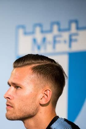 180806 Arn-Ingvi Traustason of Malmö FF during a press conference and practice ahead of the UEFA Champions League qualifying match between Malmö FF and Vidi on August 6, 2018 in Malmö Photo Mathilda Ahlberg BILDBYR N Cop 178  Copyright: MATHILDAxAHLBERG BB180806MA081