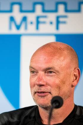 180806 Head coach Uwe Rösler or Malmö FF during a press conference and practice ahead of the UEFA Champions League qualifying match between Malmö FF and Vidi on August 6, 2018 in Malmö Photo Mathilda Ahlberg BILDBYR N Cop 178  Copyright: MATHILDAxAHLBERG BB180806MA084