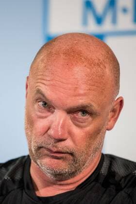 180806 Head coach Uwe Rösler or Malmö FF during a press conference ahead of the UEFA Champions League qualifying match between Malmö FF and Vidi on August 6, 2018 in Malmö Photo Mathilda Ahlberg BILDBYR N Cop 178  Copyright: MATHILDAxAHLBERG BB180806MA092