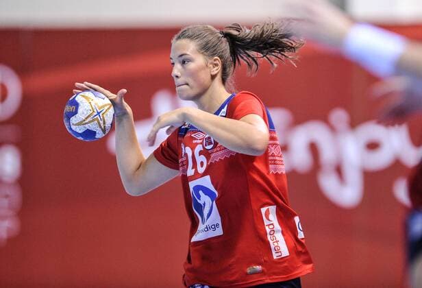 2018.08.07 Kielce Pilka reczna Mlodziezowe Mistrzostwa Swiata w Pilce Recznej Kobiet do lat 18 Norwegia - Chiny N z Eva Erdal Moen Foto Rafal Rusek PressFocus 2018.08.07 Kielce Handball IHF Youth U18 Womens World Championship WM Weltmeisterschaft 2018 Norway - China Eva Erdal Moen Credit: Rafal Rusek PressFocus NEWSPIX.PL --- Newspix.pl  20180807PF_RR107