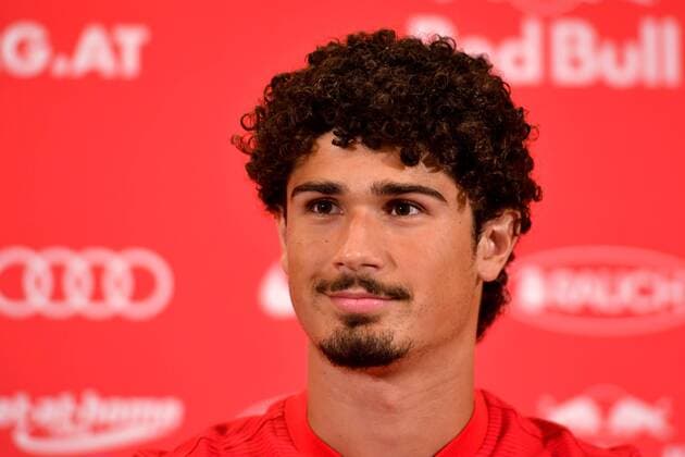 SOCCER - CL, RBS vs Shkendjia SALZBURG,AUSTRIA,07.AUG.18 - SOCCER - UEFA Champions League, qualification, Red Bull Salzburg vs KF Shkendjia, preview, press conference PK Pressekonferenz RBS. Image shows Andre Ramalho (RBS). GEPAxpictures xFlorianxErtl