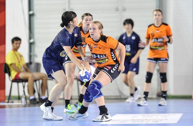 2018.08.07 Kielce Pilka reczna Mlodziezowe Mistrzostwa Swiata w Pilce Recznej Kobiet do lat 18 Japonia - Holandia N z Zoe Sprengers Foto Rafal Rusek PressFocus 2018.08.07 Kielce Handball IHF Youth U18 Womens World Championship WM Weltmeisterschaft 2018 Japan - Netherlands Zoe Sprengers Credit: Rafal Rusek PressFocus NEWSPIX.PL --- Newspix.pl france out!  20180807PF_RR225