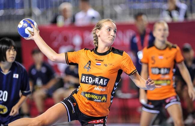 2018.08.07 Kielce Pilka reczna Mlodziezowe Mistrzostwa Swiata w Pilce Recznej Kobiet do lat 18 Japonia - Holandia N z Nikita Van Der Vliet Foto Rafal Rusek PressFocus 2018.08.07 Kielce Handball IHF Youth U18 Womens World Championship WM Weltmeisterschaft 2018 Japan - Netherlands Nikita Van Der Vliet Credit: Rafal Rusek PressFocus NEWSPIX.PL --- Newspix.pl france out!  20180807PF_RR286