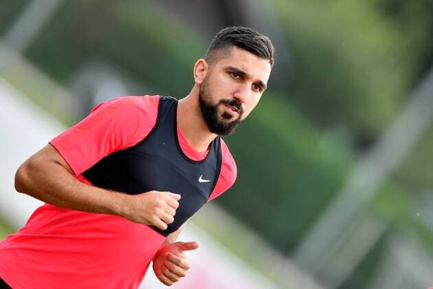 SOCCER - CL, RBS vs Shkendija SALZBURG,AUSTRIA,07.AUG.18 - SOCCER - UEFA Champions League, qualification, Red Bull Salzburg vs KF Shkendija, preview, training RBS. Image shows Munas Dabbur (RBS). GEPAxpictures xFlorianxErtl