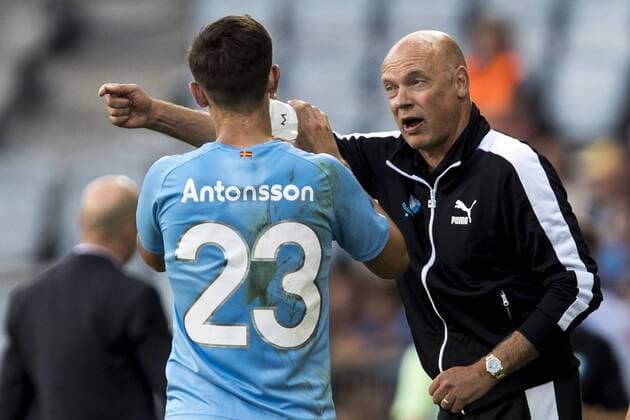 180807 Head coach Uwe Rösler of Malmö FF during the UEFA Champions League qualifying match between Malmö FF and Vidi on August 7, 2018 in Malmö Photo Mathilda Ahlberg BILDBYR N Cop 178  Copyright: MATHILDAxAHLBERG BB180807MA027