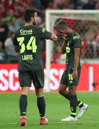 Standard s Mehdi Carcela celebrates after scoring during the soccer match between Belgian Standard de Liege and Dutch AFC Ajax Amsterdam, Tuesday 07 August 2018 in Liege. This is the first leg of the third qualifying round of the UEFA Champions League. VIRGINIExLEFOUR  x05400510x