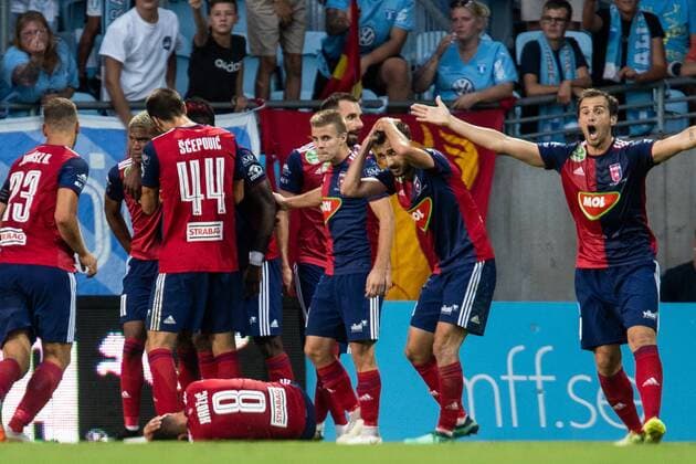 180807 LoÃ¯c Nego or Vidi celebrate with team mates after scoring 1 1 and Anel HadÅ¾iÄÄÄÄÄÄÄÄÄÄÄÄÄÄÄÄÄÄÄÄÄÄÄÄÄÄÄÄÄÄÄÄÄÄÄÄÄÄÄÄÄÄÄÄÄÄÄÄÄÄÄÄÄÄÄÄÄÄÄÄÄÄÄÄÄÄÄÄ ± 178  Copyright: MATHILDAxAHLBERG BB180807MA088