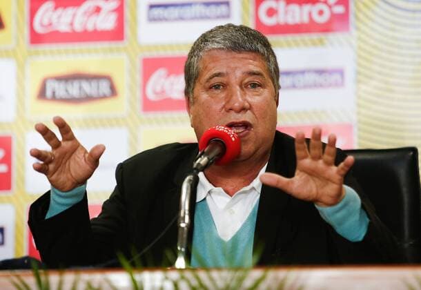 Ecuador s national soccer team head coach Hernan Dario Bolillo Gomez delivers a press conference PK Pressekonferenz at the Casa de la Seleccion, in Quito, Ecuador, 07 August 2018. Bolillo declared he will use the America Cup to prepare the World Cup qualifiers. Press conference of Ecuador s head coach Hernan Dario Bolillo Gomez !ACHTUNG: NUR REDAKTIONELLE NUTZUNG!  Copyright: xJosexJacomex QUI01 20180807-636692764997118183