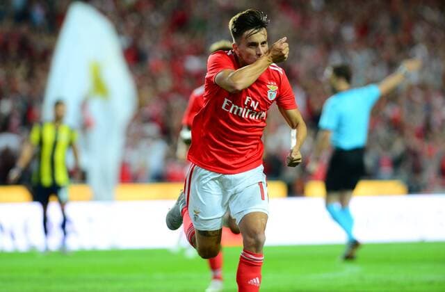 Sport Bilder des Tages Franco Cervi of Benfica during the Champions League Qualifying 3rd Round first leg match between Benfica and Fenerbahce at Estadio da Luz Stadium in Lisbon , Portugal on August 07 , 2018. 