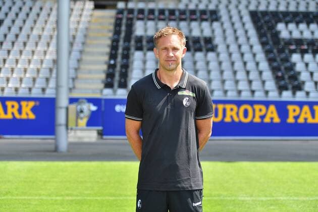 Lars Vossler SC Freiburg 1 Bundesliga Portraettermin 2018 2019 1 Bundesliga 2018 2019 Portraettermin SC Freiburg Freiburg Copyright: xEIBNER SvenxLaeglerx EP_SLR