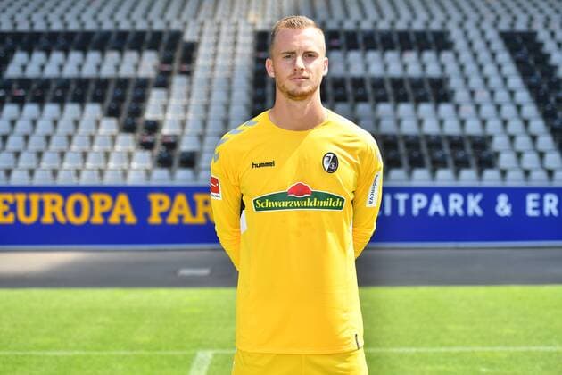 Mark Flekken SC Freiburg 1 Bundesliga Portraettermin 2018 2019 1 Bundesliga 2018 2019 Portraettermin SC Freiburg Freiburg Copyright: xEIBNER SvenxLaeglerx EP_SLR