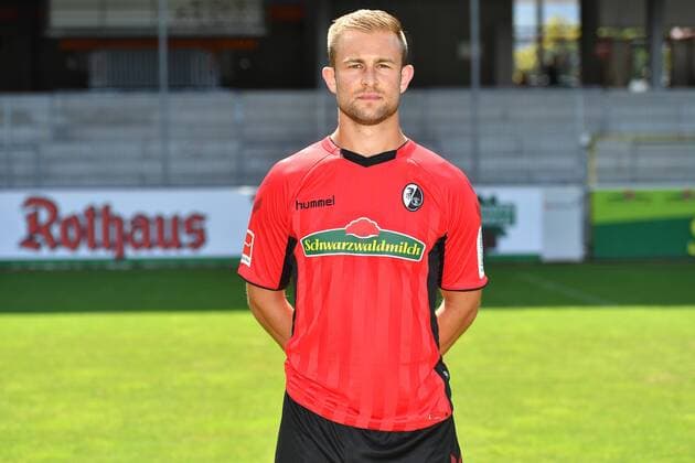 Caleb Stanko SC Freiburg 1 Bundesliga Portraettermin 2018 2019 1 Bundesliga 2018 2019 Portraettermin SC Freiburg Freiburg Copyright: xEIBNER SvenxLaeglerx EP_SLR