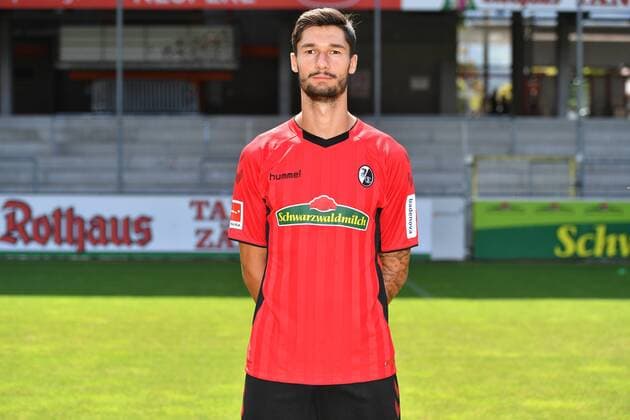 Tim Kleindienst SC Freiburg 1 Bundesliga Portraettermin 2018 2019 1 Bundesliga 2018 2019 Portraettermin SC Freiburg Freiburg Copyright: xEIBNER SvenxLaeglerx EP_SLR