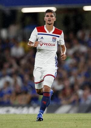Lyon s Houssem Aouar in action during the pre-season friendly match at Stamford Bridge Stadium, London. Picture date 7th August 2018. Picture credit should read: David Klein Sportimage EDITORIAL USE ONLY. No use with unauthorised audio, video, data, fixture lists, club league logos or live services. Online in-match use limited to 120 images, no video emulation. No use in betting, games or single club league player publications.