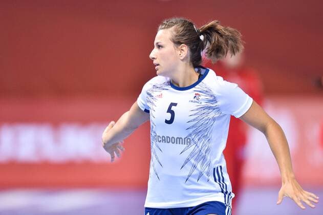 2018.08.08 Kielce Pilka reczna Mlodziezowe Mistrzostwa Swiata w Pilce Recznej Kobiet do lat 18 Tunezja - Francja N z MAIROT Clarisse Foto Lukasz Laskowski PressFocus 2018.08.08 Kielce Handball IHF Youth U18 Womens World Championship WM Weltmeisterschaft 2018 Tunisia v France MAIROT Clarisse Credit: Lukasz Laskowski PressFocus NEWSPIX.PL --- Newspix.pl  20180808LUK_402