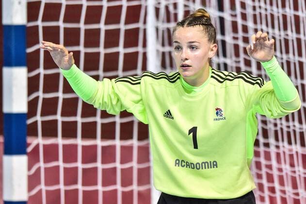 2018.08.08 Kielce Pilka reczna Mlodziezowe Mistrzostwa Swiata w Pilce Recznej Kobiet do lat 18 Tunezja - Francja N z PORTES Laura Foto Lukasz Laskowski PressFocus 2018.08.08 Kielce Handball IHF Youth U18 Womens World Championship WM Weltmeisterschaft 2018 Tunisia v France PORTES Laura Credit: Lukasz Laskowski PressFocus NEWSPIX.PL --- Newspix.pl  20180808LUK_413