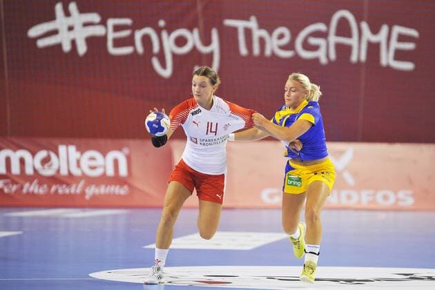 2018.08.08 Kielce Pilka reczna Mlodziezowe Mistrzostwa Swiata w Pilce Recznej Kobiet do lat 18 Szwecja - Dania N z Anna Berger Wierzba Foto Norbert Barczyk PressFocus 2018.08.08 Kielce Handball IHF Youth U18 Womens World Championship WM Weltmeisterschaft 2018 Sweden - Denmark Anna Berger Wierzba Credit: Norbert Barczyk PressFocus NEWSPIX.PL --- Newspix.pl  20180808NB0020
