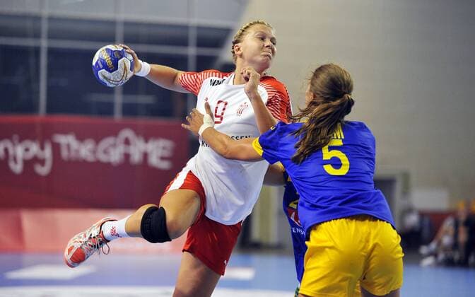 2018.08.08 Kielce Pilka reczna Mlodziezowe Mistrzostwa Swiata w Pilce Recznej Kobiet do lat 18 Szwecja - Dania N z Michala Elsberg Moller Foto Norbert Barczyk PressFocus 2018.08.08 Kielce Handball IHF Youth U18 Womens World Championship WM Weltmeisterschaft 2018 Sweden - Denmark Michala Elsberg Moller Credit: Norbert Barczyk PressFocus NEWSPIX.PL --- Newspix.pl  20180808NB0034