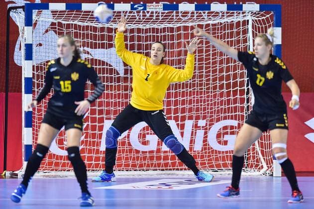 2018.08.08 Kielce Pilka reczna Mlodziezowe Mistrzostwa Swiata w Pilce Recznej Kobiet do lat 18 Czarnogora - Hiszpania N z BABOVIC Anastasija Foto Lukasz Laskowski PressFocus 2018.08.08 Kielce Handball IHF Youth U18 Womens World Championship WM Weltmeisterschaft 2018 Montenegro - Spain BABOVIC Anastasija Credit: Lukasz Laskowski PressFocus NEWSPIX.PL --- Newspix.pl FRANCE OUT!  20180808LUK_492