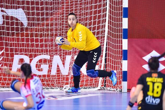 2018.08.08 Kielce Pilka reczna Mlodziezowe Mistrzostwa Swiata w Pilce Recznej Kobiet do lat 18 Czarnogora - Hiszpania N z BABOVIC Anastasija Foto Lukasz Laskowski PressFocus 2018.08.08 Kielce Handball IHF Youth U18 Womens World Championship WM Weltmeisterschaft 2018 Montenegro - Spain BABOVIC Anastasija Credit: Lukasz Laskowski PressFocus NEWSPIX.PL --- Newspix.pl FRANCE OUT!  20180808LUK_496