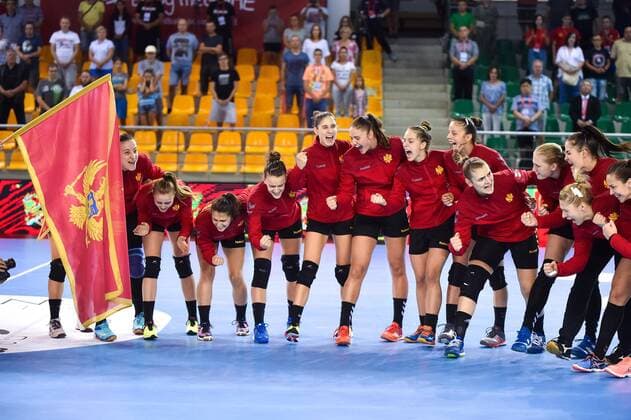 2018.08.08 Kielce Pilka reczna Mlodziezowe Mistrzostwa Swiata w Pilce Recznej Kobiet do lat 18 Czarnogora - Hiszpania N z Foto Lukasz Laskowski PressFocus 2018.08.08 Kielce Handball IHF Youth U18 Womens World Championship WM Weltmeisterschaft 2018 Montenegro - Spain Credit: Lukasz Laskowski PressFocus NEWSPIX.PL --- Newspix.pl FRANCE OUT!  20180808LUK_530