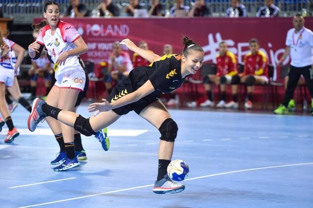2018.08.08 Kielce Pilka reczna Mlodziezowe Mistrzostwa Swiata w Pilce Recznej Kobiet do lat 18 Czarnogora - Hiszpania N z VUKCEVIC Nikolina Foto Lukasz Laskowski PressFocus 2018.08.08 Kielce Handball IHF Youth U18 Womens World Championship WM Weltmeisterschaft 2018 Montenegro - Spain VUKCEVIC Nikolina Credit: Lukasz Laskowski PressFocus NEWSPIX.PL --- Newspix.pl FRANCE OUT!  20180808LUK_541