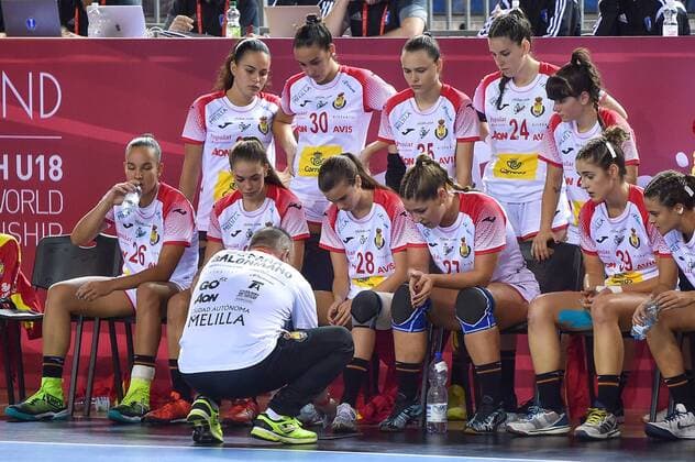 2018.08.08 Kielce Pilka reczna Mlodziezowe Mistrzostwa Swiata w Pilce Recznej Kobiet do lat 18 Czarnogora - Hiszpania N z RODRIGUEZ ALVAREZ Alfredo Foto Lukasz Laskowski PressFocus 2018.08.08 Kielce Handball IHF Youth U18 Womens World Championship WM Weltmeisterschaft 2018 Montenegro - Spain RODRIGUEZ ALVAREZ Alfredo Credit: Lukasz Laskowski PressFocus NEWSPIX.PL --- Newspix.pl FRANCE OUT!  20180808LUK_551