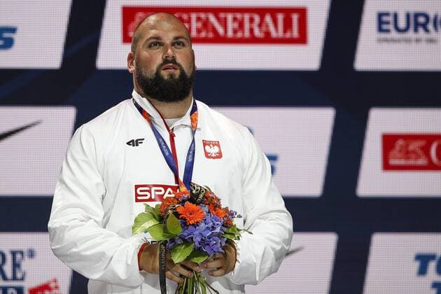 European Athletics Championships Berlin 08 08 2018 Gold in the shot put for Michal Haratyk POL European Athletics Championships on 08.08.18 in the Olympic Stadium in Berlin Germany xakx