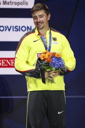 European Athletics Championships Berlin 08 08 2018 Bronze in shot put for David Storl GER European Athletics Championships on 08.08.18 in the Olympic Stadium in Berlin Germany xakx