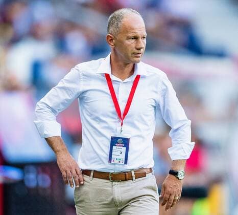 08 08 2018 Red Bull Arena Salzburg UEFA Champions League - KF Shkendija Tetovo Qualification 3 Round First leg in the image Coach Chatip Osmani KF Shkendija Tetovo at the UEFA Champions League Qualifier 3rd round 1st leg match between FC Salzburg and KF Shkendija Tetovo at the Red Bull Arena in Salzburg Austria on 2018 08 08 Salzburg  EX_ADE