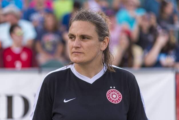 August 5, 2018 - Cary, North Carolina, United States - Cary, NC - August 5, 2018: The North Carolina Courage defeated the Portland Thorns 2-1 during a National Women s Soccer League (NWSL) match at WakeMed Soccer Park. Nadine Angerer - ZUMAt139 20180805_zaa_t139_1255 Copyright: xBradxSmithx