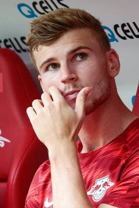 09 08 2018 xtgx Soccer Europa League 3 Qualifying Round RB Leipzig CS Universitatea Craiova emspor v l Timo Werner Leipzig 11 as a substitute pensive Leipzig