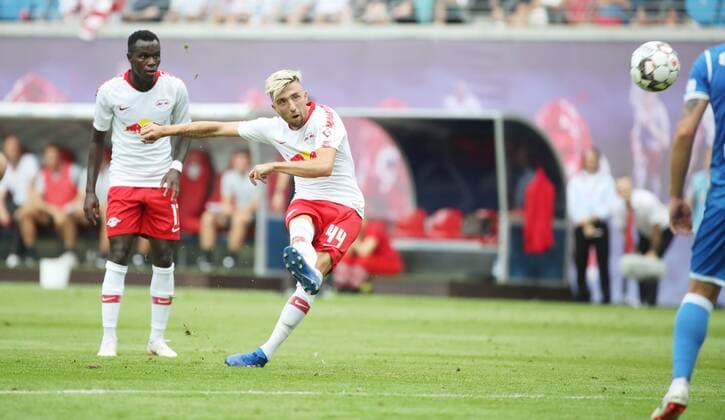 RB Leipzig Craiova Soccer Euro League Qualifiers Leipzig 09 08 2018 Red Bull Arena Soccer UEFA Euro League Qualification 3 Round First leg RB Leipzig vs CF Universitatea Craiova Pictured