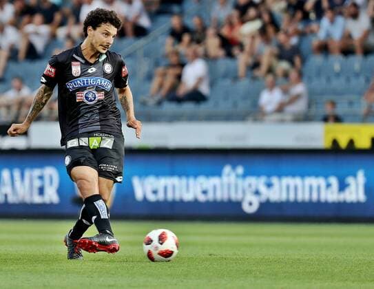 SOCCER - UEFA EL quali, Sturm vs Larnaca GRAZ,AUSTRIA,09.AUG.18 - SOCCER - UEFA Europa League qualification, SK Sturm Graz vs AEK Larnaca. Image shows Philipp Hosiner (Sturm). GEPAxpictures xM.xOberlaender