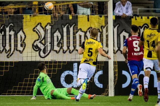 goal Ricky van Wolfswinkel of FC Basel during the UEFA Europa League third round qualifying first leg match between Vitesse Arnhem and FC Basel at the Gelredome on August 09, 2018 in Arnhem, The Netherlands UEFA Europa League 2018 2019 xVIxVIxImagesx xRonaldxBonestrooxIVx 11723240