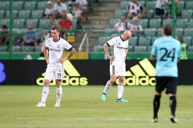 WARSZAWA 09.08.2018 PIERWSZY MECZ III RUNDA ELIMINACYJNA LIGA EUROPY SEZON 2018 19: LEGIA WARSZAWA - FOOTBALL 1991 DUDELANGE --- UEFA EUROPA LEAGUE FIRST LEG THIRD QUALIFYING ROUND MATCH: LEGIA WARSAW - F91 DUDELANGE KRZYSZTOF MACZYNSKI MICHAL PAZDAN FOT. PIOTR KUCZA FOTOPYK NEWSPIX.PL --- Newspix.pl  180809PYK0040