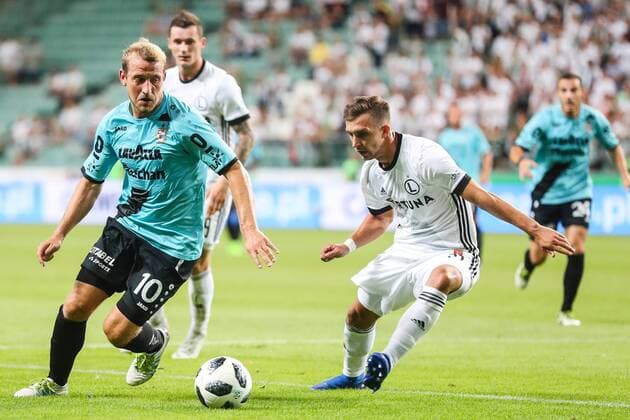 09.08.2018 WARSZAWA, LAZIENKOWSKA PILKA NOZNA (FOOTBALL), 3 RUNDA ELIMINACJI DO LIGI EUROPY UEFA (3TH QUALIFICATION ROUND UEFA EUROPEAN LEAGUE) MECZ (GAME ) LEGIA WARSZAWA - F91 DUDELANGE NZ DOMINIK STOLZ, DOMINIK NAGY FOTO LUKASZ GROCHALA CYFRASPORT NEWSPIX.PL --- Newspix.pl  20180809CSLG0019