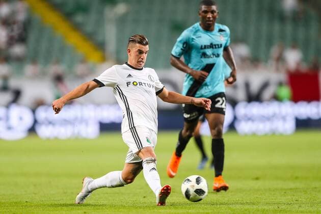 09.08.2018 WARSZAWA, LAZIENKOWSKA PILKA NOZNA (FOOTBALL), 3 RUNDA ELIMINACJI DO LIGI EUROPY UEFA (3TH QUALIFICATION ROUND UEFA EUROPEAN LEAGUE) MECZ (GAME ) LEGIA WARSZAWA - F91 DUDELANGE NZ CARLITOS - CARLOS DANIEL LOPEZ HUESCA FOTO LUKASZ GROCHALA CYFRASPORT NEWSPIX.PL --- Newspix.pl  20180809CSLG0038