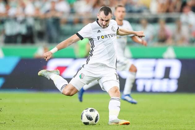 09.08.2018 WARSZAWA, LAZIENKOWSKA PILKA NOZNA (FOOTBALL), 3 RUNDA ELIMINACJI DO LIGI EUROPY UEFA (3TH QUALIFICATION ROUND UEFA EUROPEAN LEAGUE) MECZ (GAME ) LEGIA WARSZAWA - F91 DUDELANGE NZ MICHAL KUCHARCZYK FOTO LUKASZ GROCHALA CYFRASPORT NEWSPIX.PL --- Newspix.pl  20180809CSLG0043
