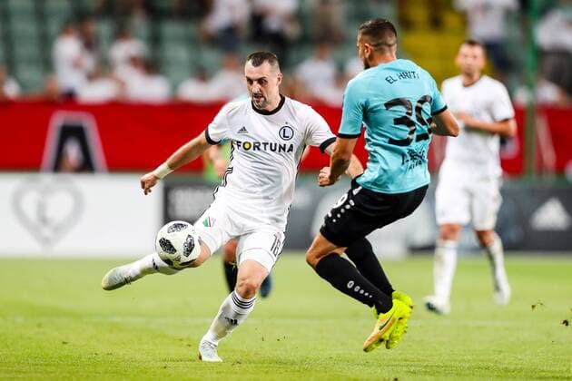 09.08.2018 WARSZAWA, LAZIENKOWSKA PILKA NOZNA (FOOTBALL), 3 RUNDA ELIMINACJI DO LIGI EUROPY UEFA (3TH QUALIFICATION ROUND UEFA EUROPEAN LEAGUE) MECZ (GAME ) LEGIA WARSZAWA - F91 DUDELANGE NZ MICHAL KUCHARCZYK FOTO LUKASZ GROCHALA CYFRASPORT NEWSPIX.PL --- Newspix.pl  20180809CSLG0047