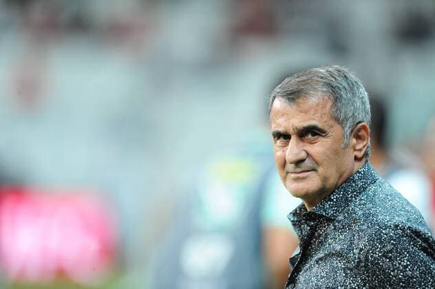 Coach Senol Gunes of Besiktas during the UEFA Europa League Qualifying match between Besiktas and LASK Linz at Vodafone Park in Istanbul , Turkey on August 09, 2018. 