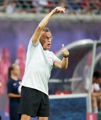 RB Leipzig Craiova Soccer Euro League Qualifiers Leipzig 09 08 2018 Red Bull Arena Soccer UEFA Euro League Qualification 3 Round First leg RB Leipzig vs CF Universitatea Craiova Pictured head coach Ralf Rangnick RB Leipzig