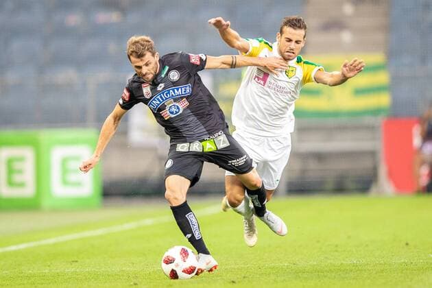 09 08 2018 Merkur Arena Graz AUT UEFA EL SK Puntigamer Sturm Graz vs AEK Larnaka Qualification 3 Round First leg in UEFA Europa League qualifier 3rd round 1st leg match between SK Puntigamer Sturm Graz and AEK Larnaka at the Merkur Arena in Graz Austria on 2018 08 09 Graz  EP_ang
