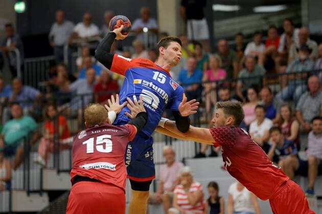 Neighborhoods ZIMBERG ALPLA HC Hard Martin Strobel HBW Balingen HBW Balingen vs ALPLA HC Hard Handball Friendlies 2018 2019 09 08 2018 HBW Balingen vs ALPLA HC Hard Handball Friendlies 2018 2019 09 08 2018 Balingen Copyright: xLangerx xEibner-Pressefotox EP_HLR