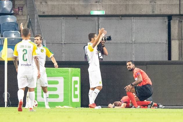 09 08 2018 Merkur Arena Graz AUT UEFA EL SK Puntigamer Sturm Graz vs AEK Larnaka Qualification 3 Round First leg in UEFA Europa League qualifier 3rd round 1st leg match between SK Puntigamer Sturm Graz and AEK Larnaka at the Merkur Arena in Graz Austria on 2018 08 09 Graz  EX_ANG
